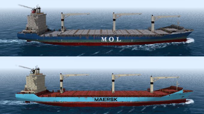 2500TEU Feeder Container Ship Addon pack - Image 5