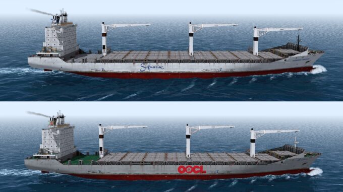 2500TEU Feeder Container Ship Addon pack - Image 2